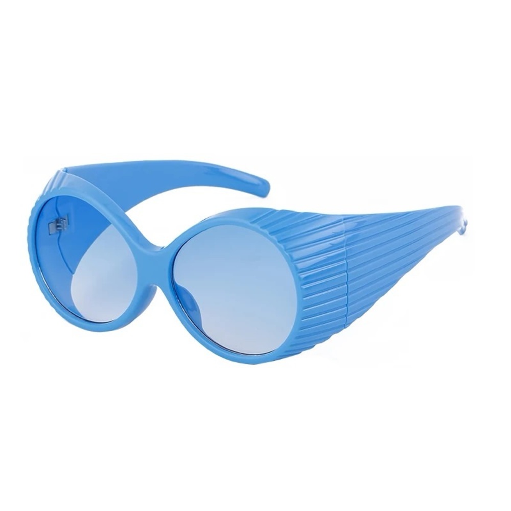 Vintage Oval Oversized  Sunglasses Brand Designer Gradient Shades UV400